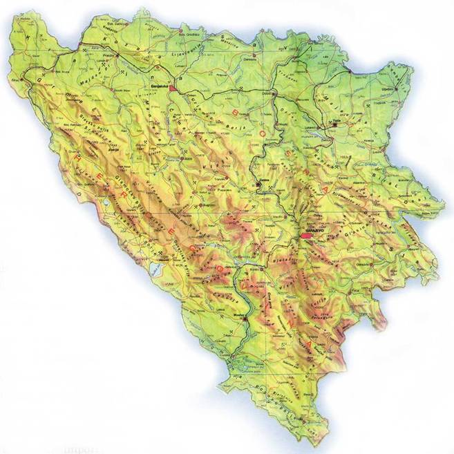 KARTE BOSNE I HERCEGOVINE
